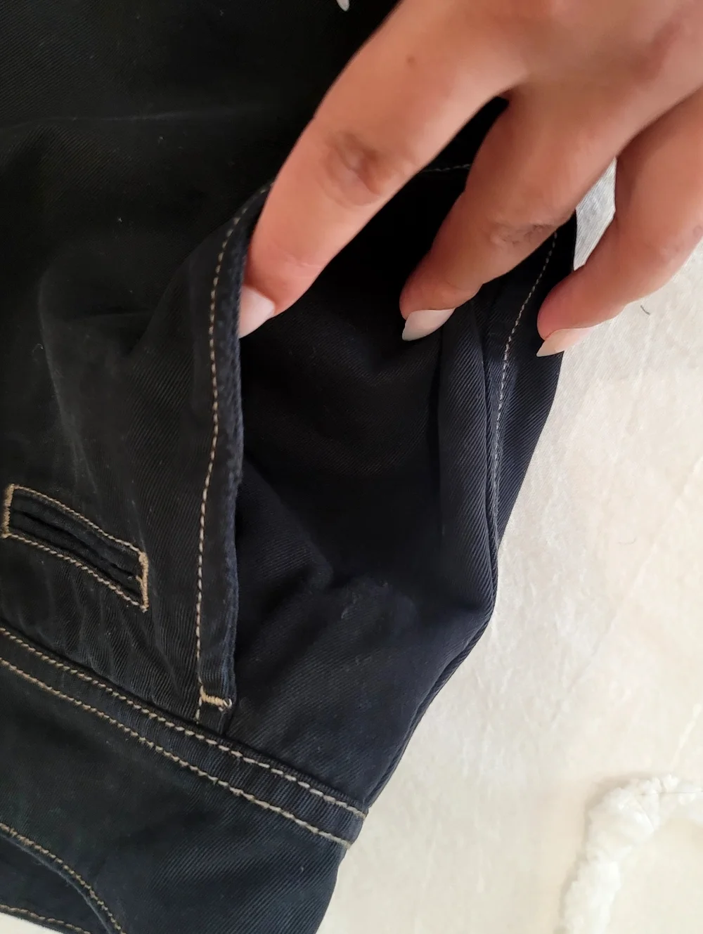 James Perse Standard Men’s  Contrast Stitch Chino Pants - Size 33 Crop - Picture 6 of 16